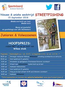 15 september Streetfishingwedstrijd Sportvisserij Zuidwest Nederland