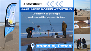 5 oktober jaarlijkse koppelwedstrijd zeevissen