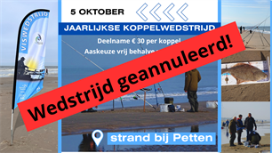Koppelwedstrijd Kustvissen MidWest geannuleerd!