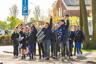 Opnames voor de online visles met Enzo Knol en Daniel Weijers