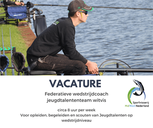 Vacature Federatieve wedstrijdcoach Witvis