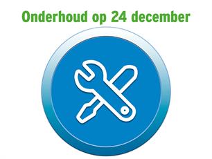 Websites en apps tijdelijk onbereikbaar op 24 december